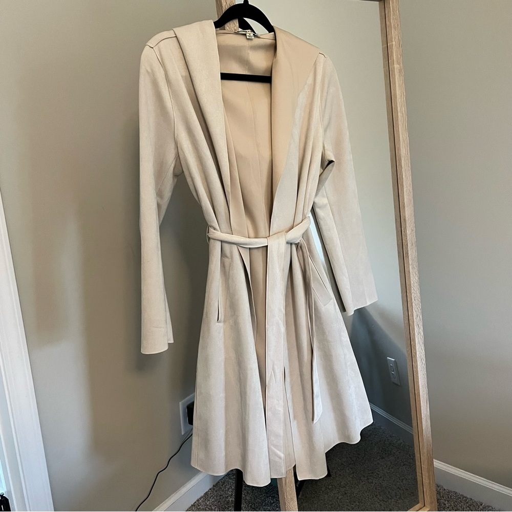 Charmed Hearts Faux Suede Coat